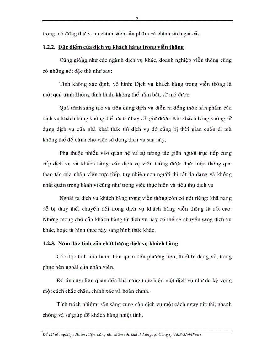 image for page Hoàn thiện công tác chăm sóc khách hàng tại Công ty VMS MobiFone