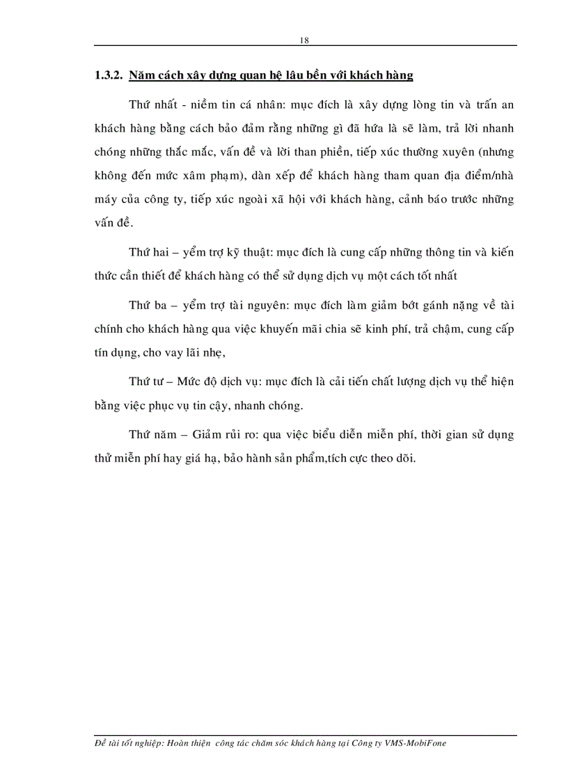 image for page Hoàn thiện công tác chăm sóc khách hàng tại Công ty VMS MobiFone
