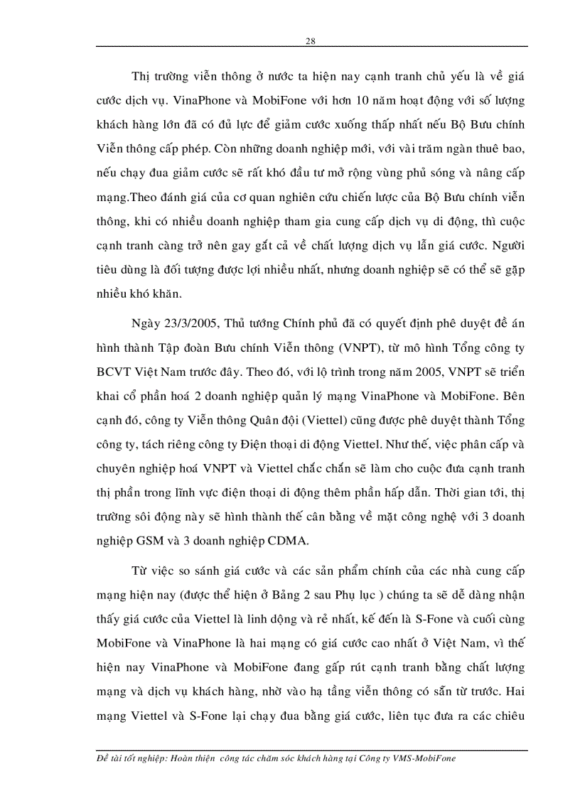 image for page Hoàn thiện công tác chăm sóc khách hàng tại Công ty VMS MobiFone