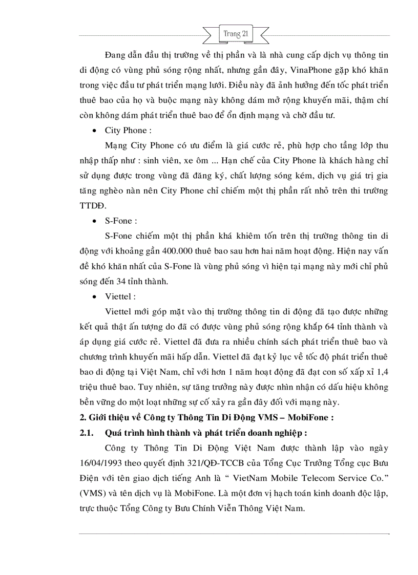 image for page Một số giải pháp nhằm nâng cao giá trị thương hiệu mobifone trên thị trường thông tin di động việt nam