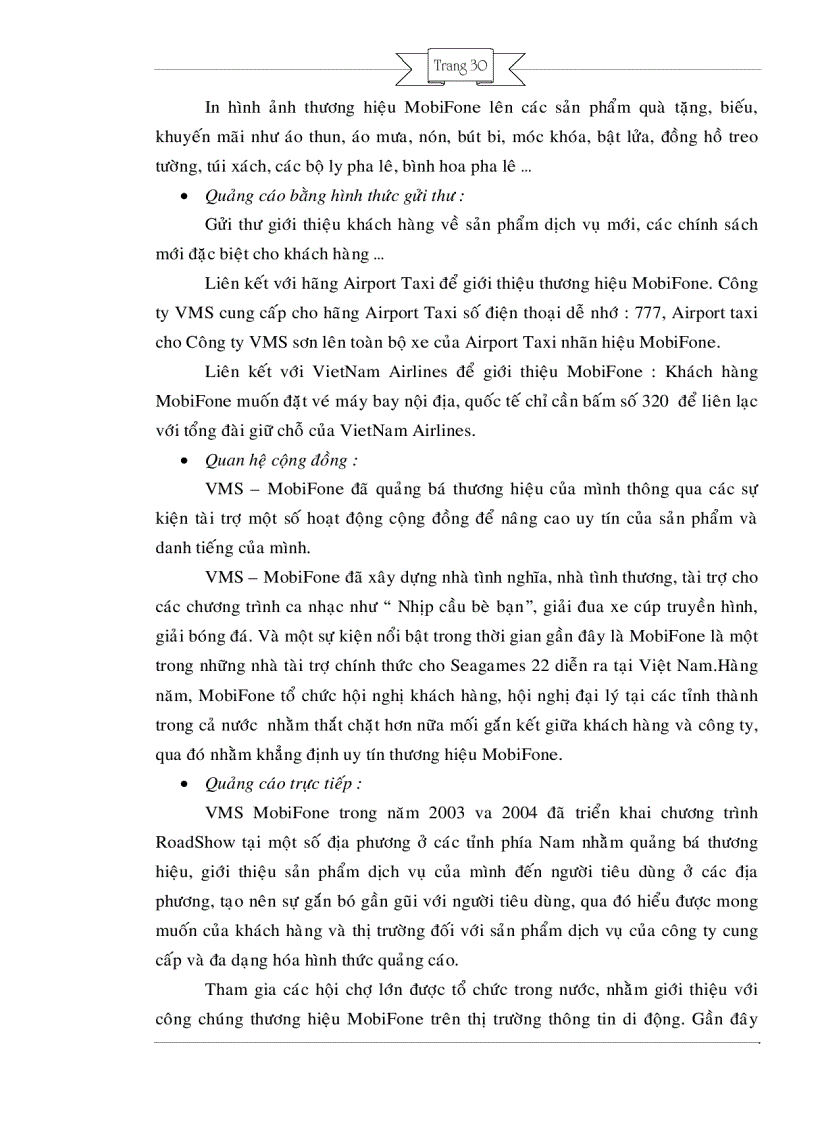 image for page Một số giải pháp nhằm nâng cao giá trị thương hiệu mobifone trên thị trường thông tin di động việt nam