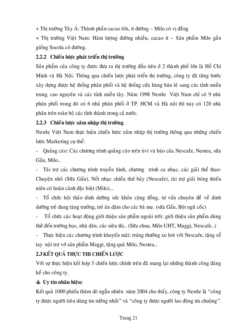 image for page Xây dựng chiến lược kinh doanh của công ty Nestle Việt Nam giai đoạn 2006 2010