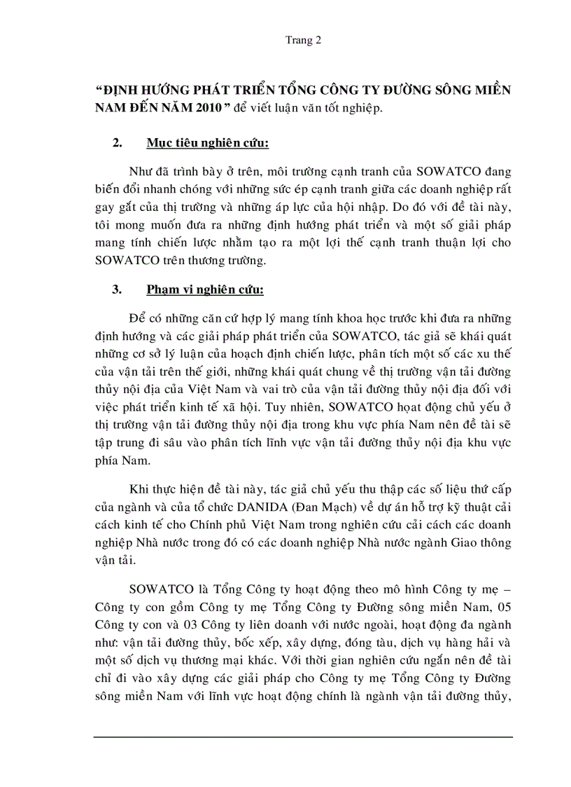 image for page Định hướng phát triển tổng công ty đường sông miền nam đến năm 2010