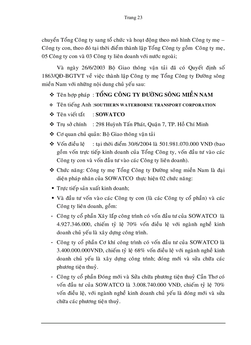 image for page Định hướng phát triển tổng công ty đường sông miền nam đến năm 2010