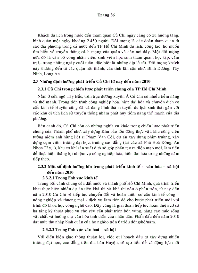 image for page Xây dựng và quảng bá thương hiệu huyện Củ Chi TP Hồ Chí Minh qua sản phẩm du lịch địa phương