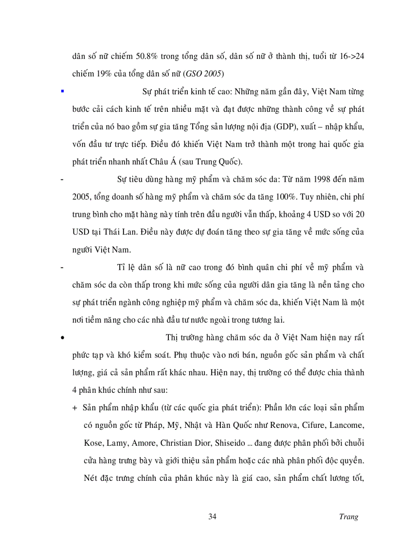 image for page Nghiên cứu thị trường nhóm sản phẩm chăm sóc da tại Việt Nam và giải pháp marketing của công ty Quốc Tế Minh Việt