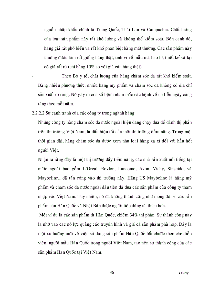 image for page Nghiên cứu thị trường nhóm sản phẩm chăm sóc da tại Việt Nam và giải pháp marketing của công ty Quốc Tế Minh Việt