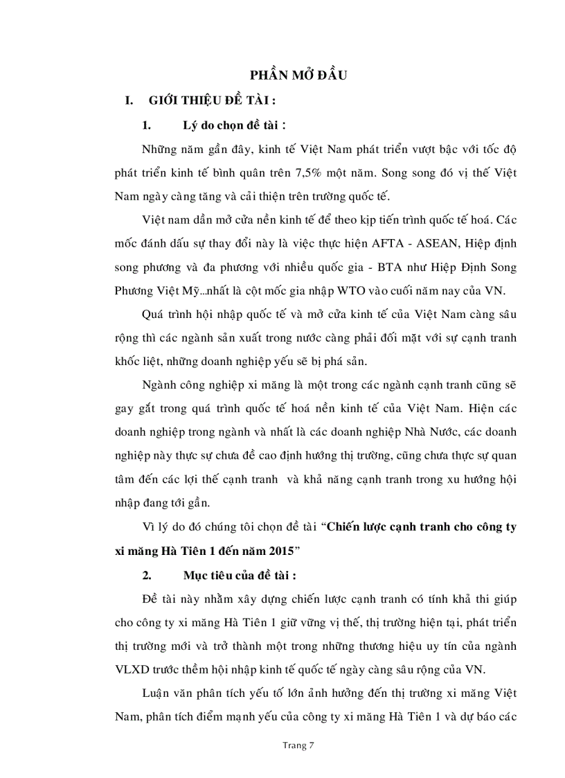 image for page Chiến lược cạnh tranh cho công ty xi măng hà tiên 1 đến năm 2015