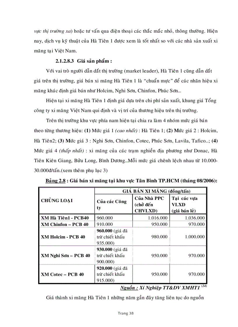 image for page Chiến lược cạnh tranh cho công ty xi măng hà tiên 1 đến năm 2015