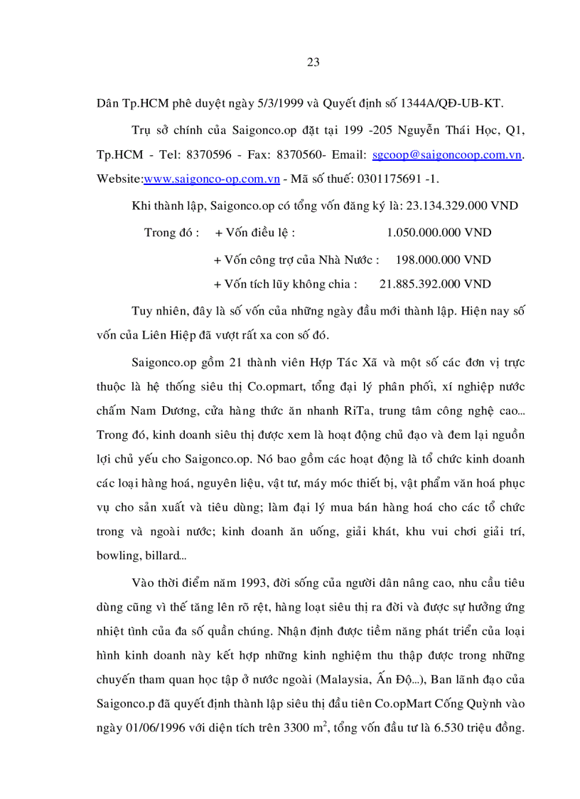 image for page Định hướng chiến lược cho hoạt động kinh doanh siêu thị của saigonco op đến năm 2015