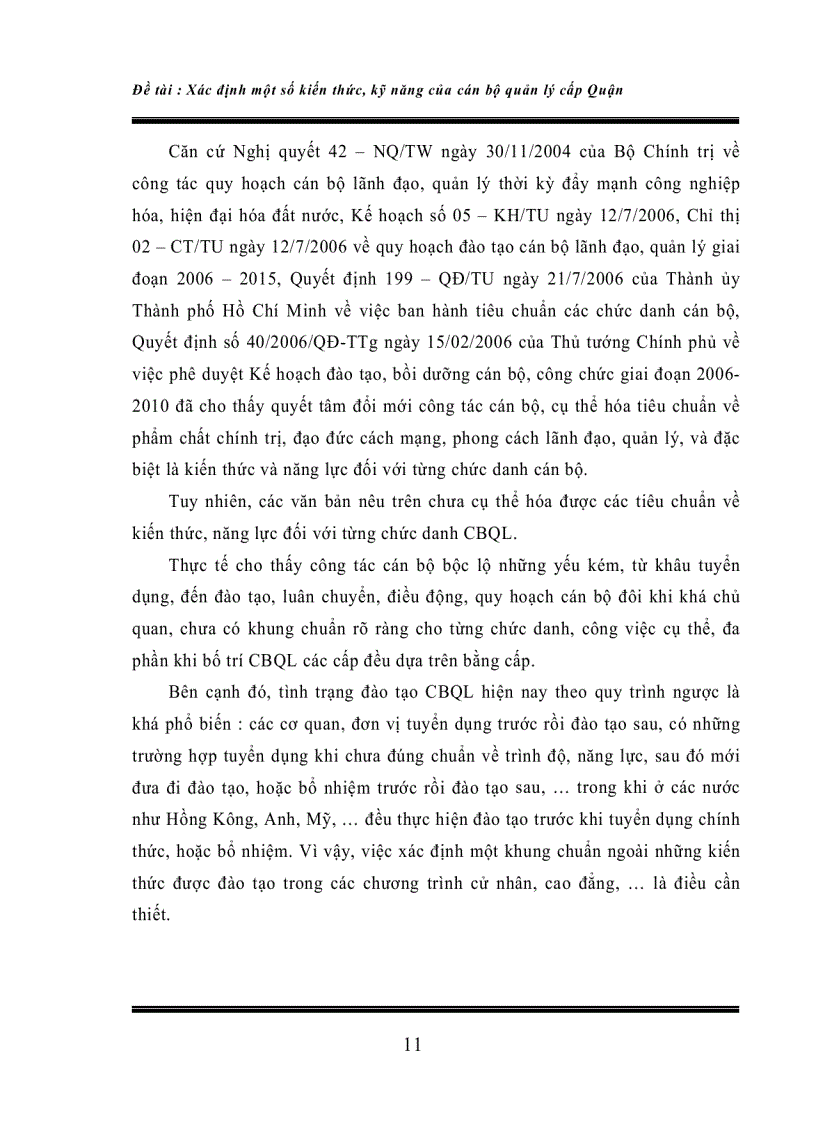 image for page Xác định kiến thức kỹ năng cần thiết của cán bộ quản lý cấp quận