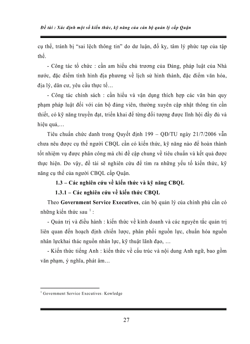 image for page Xác định kiến thức kỹ năng cần thiết của cán bộ quản lý cấp quận