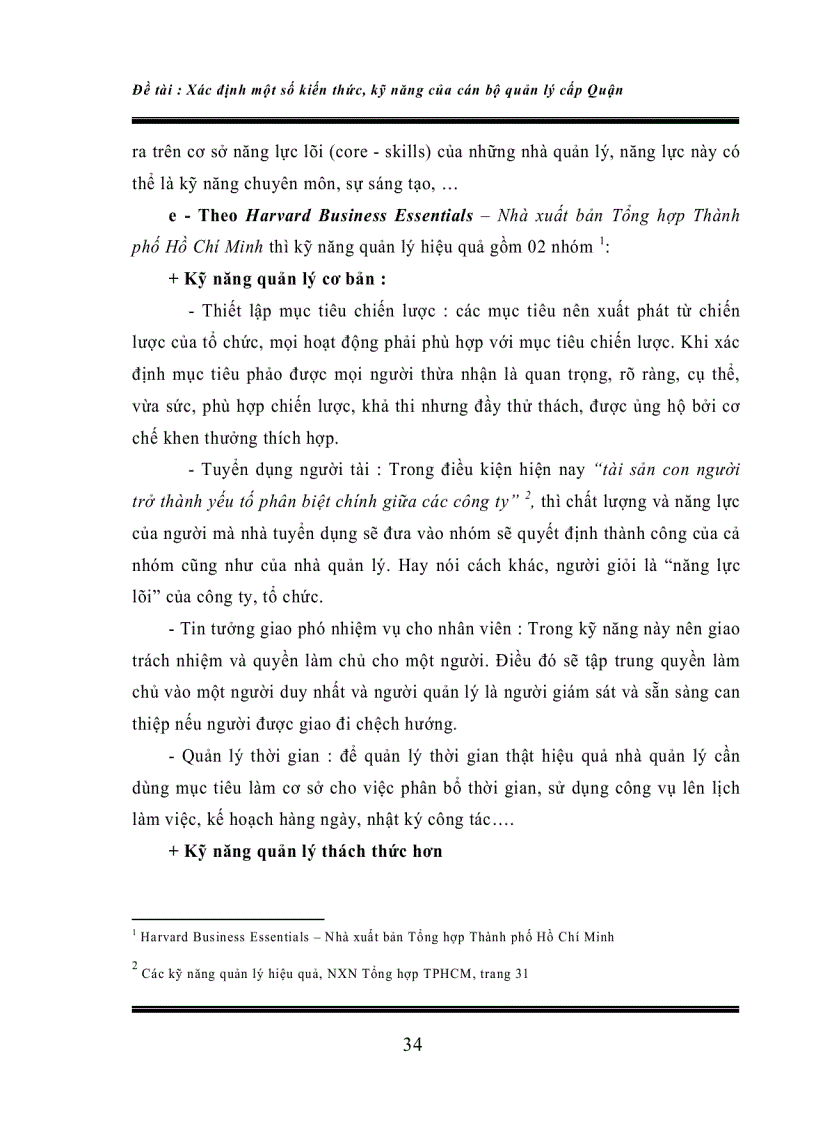 image for page Xác định kiến thức kỹ năng cần thiết của cán bộ quản lý cấp quận