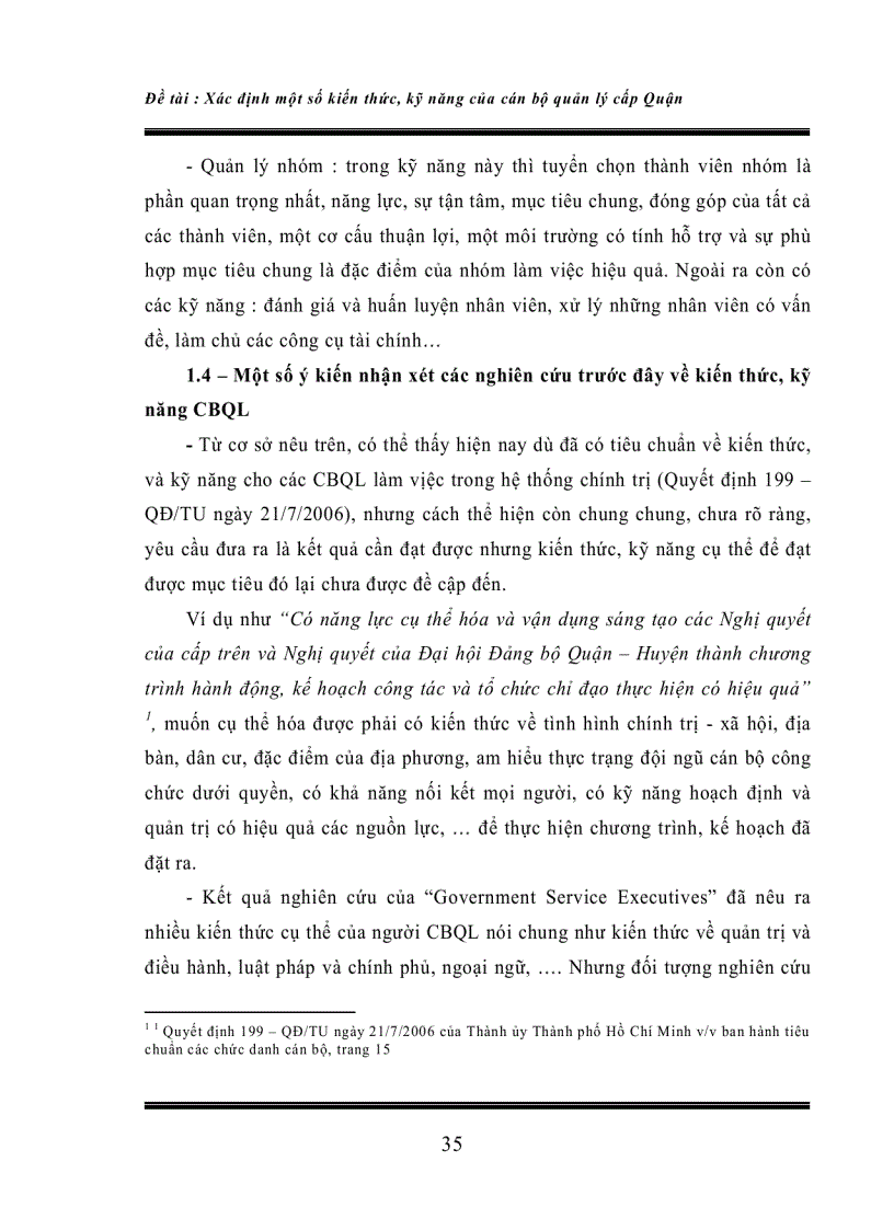 image for page Xác định kiến thức kỹ năng cần thiết của cán bộ quản lý cấp quận