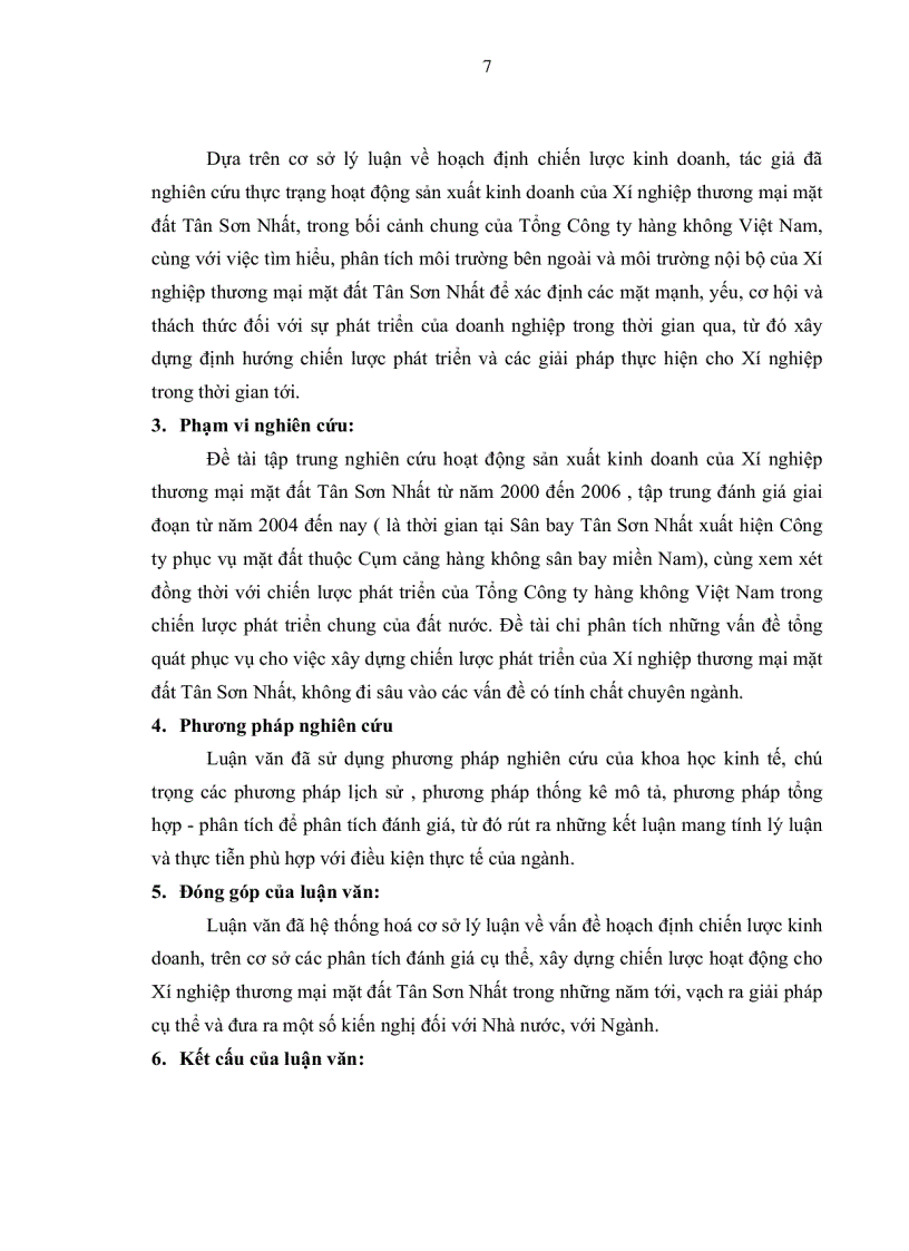 image for page Chiến lược kinh doanh của Xí nghiệp thương mại 54 mặt đất Tân Sơn Nhất đến năm 2015