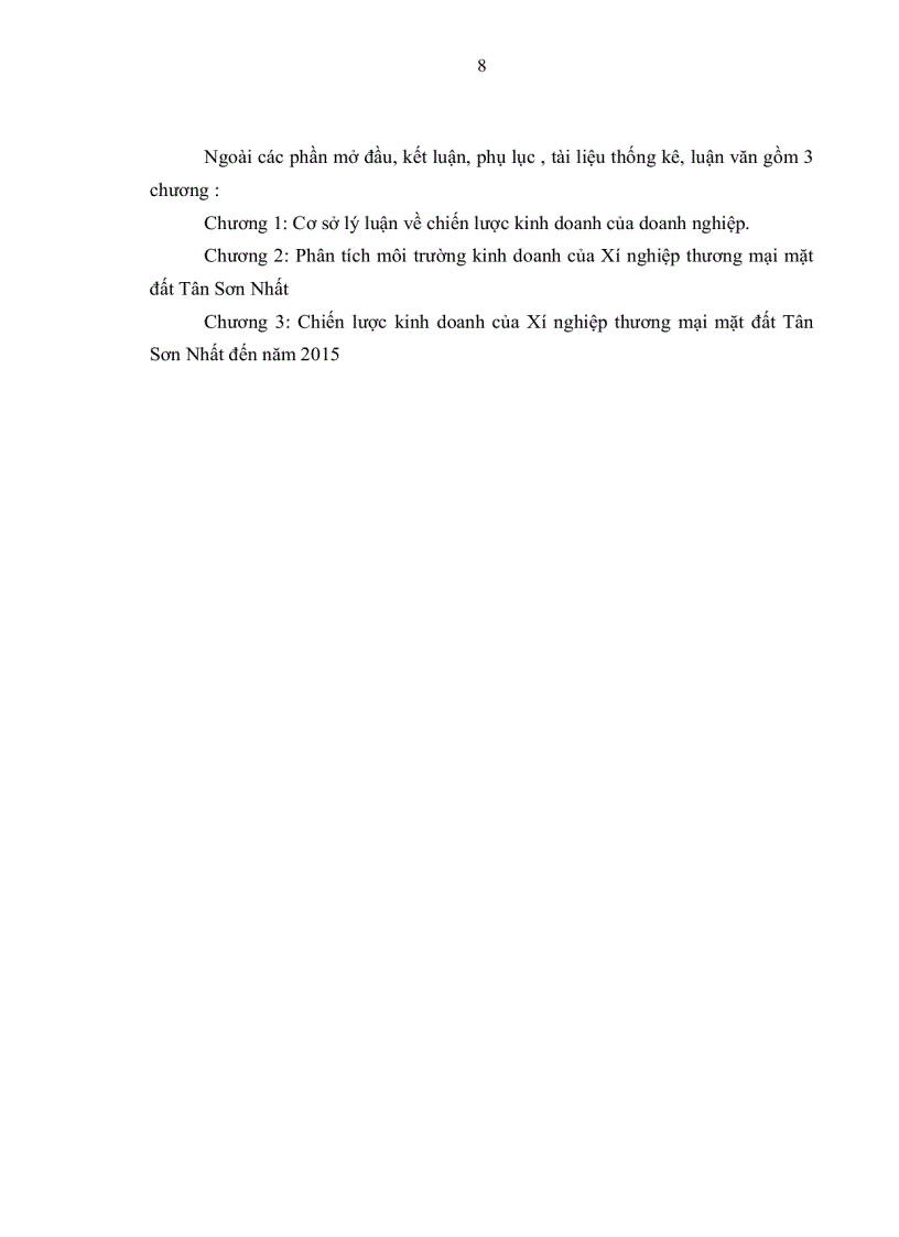 image for page Chiến lược kinh doanh của Xí nghiệp thương mại 54 mặt đất Tân Sơn Nhất đến năm 2015