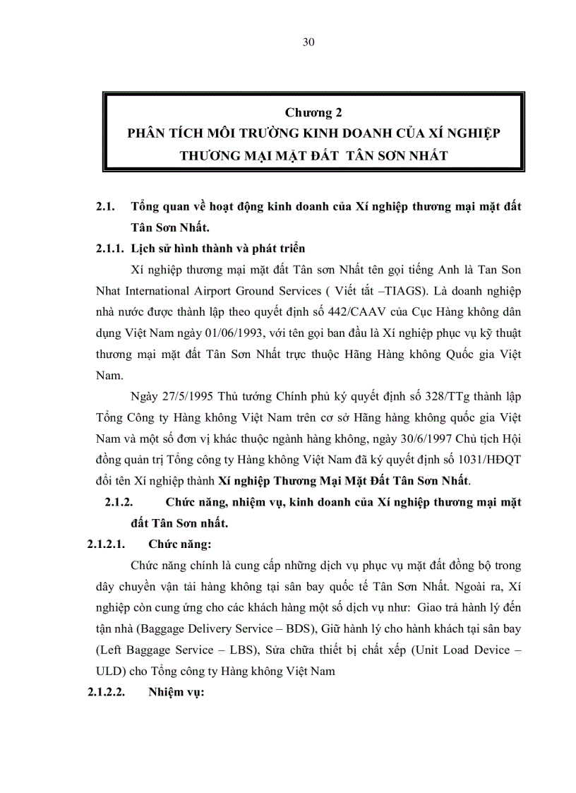 image for page Chiến lược kinh doanh của Xí nghiệp thương mại 54 mặt đất Tân Sơn Nhất đến năm 2015