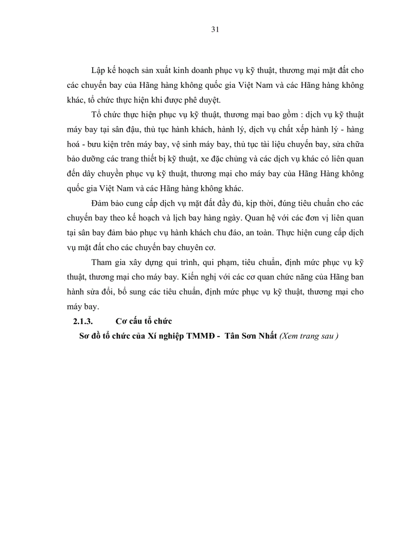 image for page Chiến lược kinh doanh của Xí nghiệp thương mại 54 mặt đất Tân Sơn Nhất đến năm 2015
