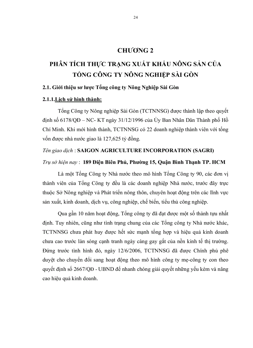 image for page Chiến lược xuất khẩu nông sản của tổng công ty nông nghiệp sài gòn đến năm 2015