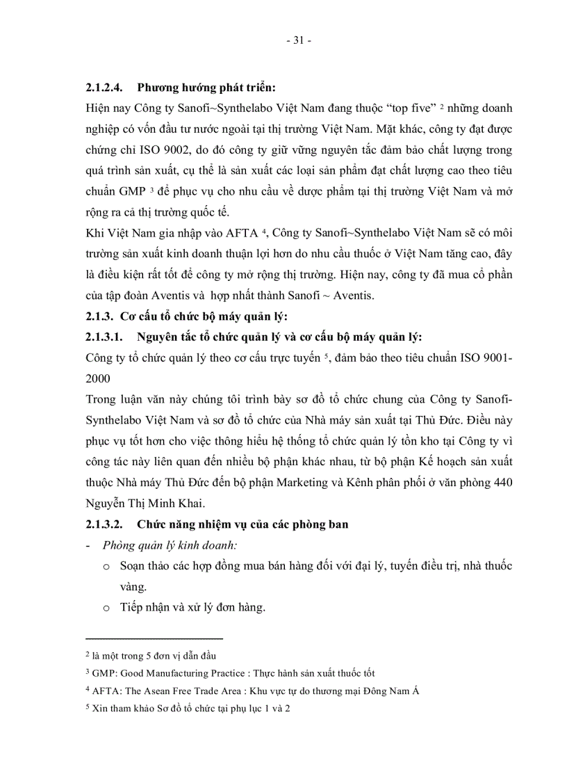 image for page Giải pháp nâng cao hiệu quả quản lý tồn kho nguyên vật liệu tại Sanofi Synthelabo Việt Nam