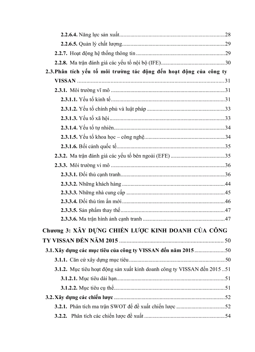 image for page Chiến lược kinh doanh của công ty vissan đến năm 2015