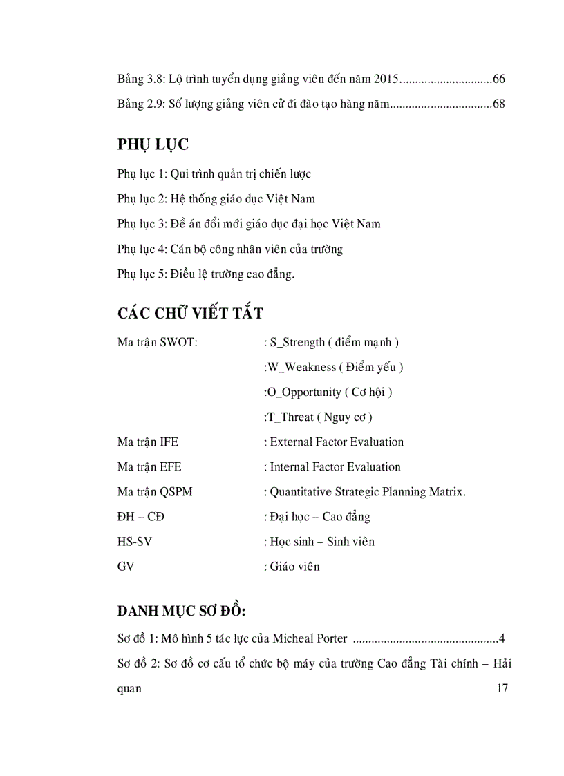 image for page Chiến lược phát triển trường của trường cao đẳng tài chính hải quan 2007 2015