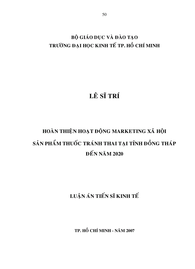 image for page Hoàn thiện hoạt động marketing xã hội sản phẩm thuốc tránh thai tại tỉnh đồng tháp đến năm 2020