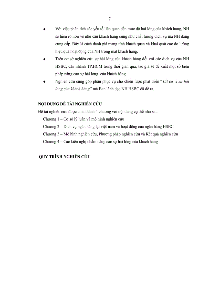 image for page Nghiên cứu sự hài lòng của khách hàng Doanh nghiệp đối với sản phẩm dịch vụ của Ngân hàng HSBC