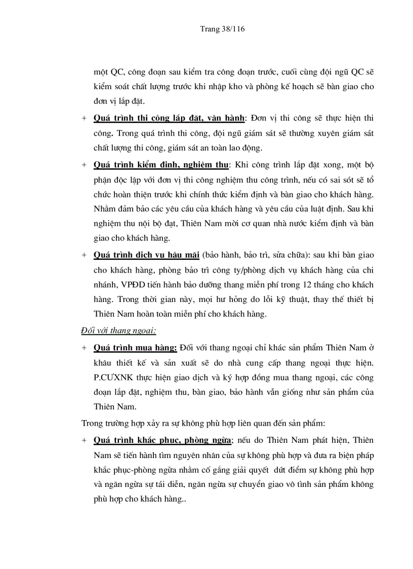 image for page Giải pháp nâng cao hiệu quả hệ thống quản lý chất lượng theo tiêu chuẩn ISO 9001 2000 của công ty cổ phần thang máy Thiên Nam