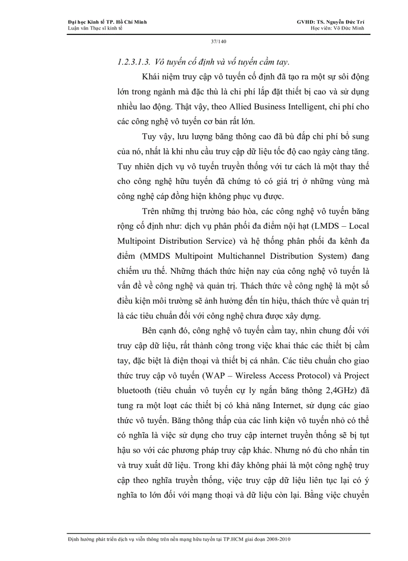 image for page Định hướng phát triển dịch vụ viễn thông trên nền mạng hữu tuyến tại tp hcm giai đoạn 2008 2010
