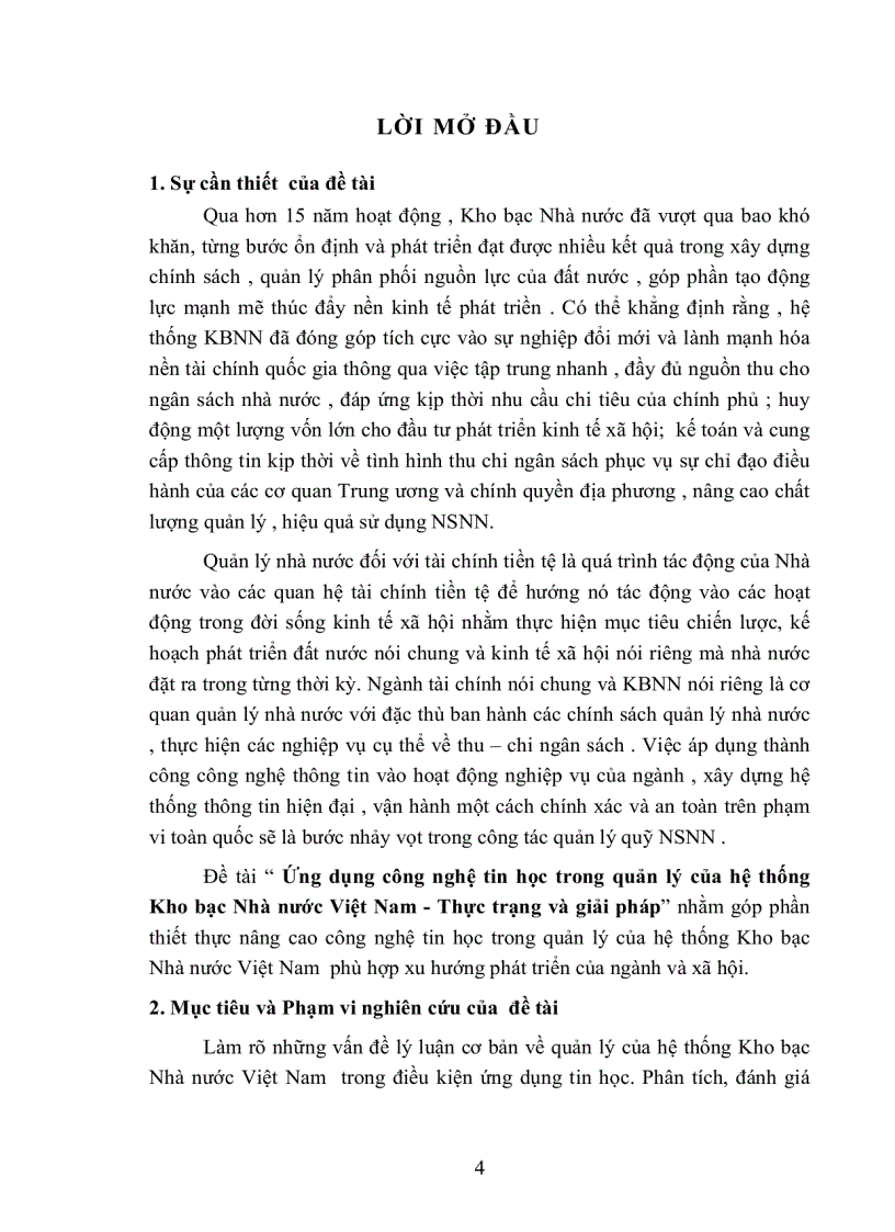 image for page Ứng dụng công nghệ tin học trong quản lý của hệ thống Kho bạc Nhà nước Việt Nam Thực trạng và giải pháp