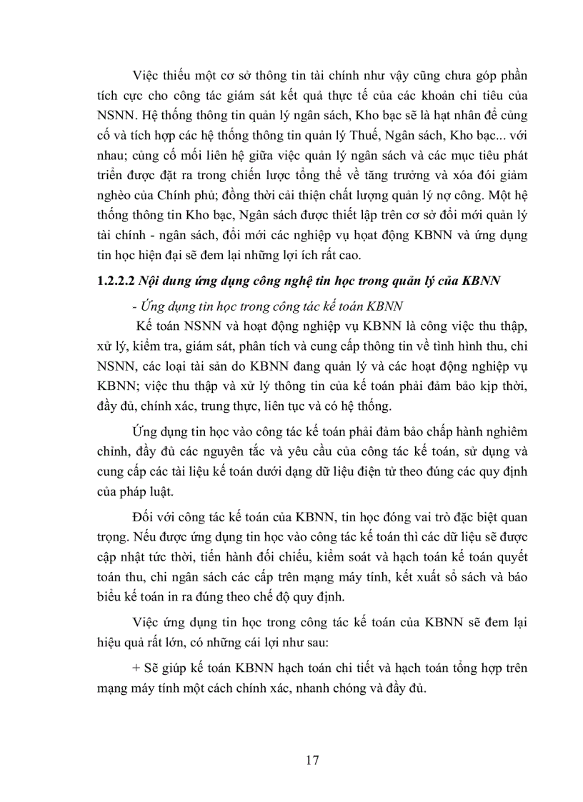image for page Ứng dụng công nghệ tin học trong quản lý của hệ thống Kho bạc Nhà nước Việt Nam Thực trạng và giải pháp