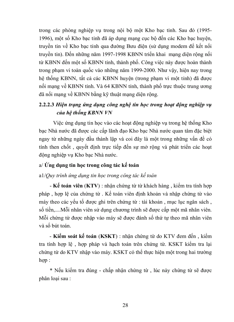 image for page Ứng dụng công nghệ tin học trong quản lý của hệ thống Kho bạc Nhà nước Việt Nam Thực trạng và giải pháp