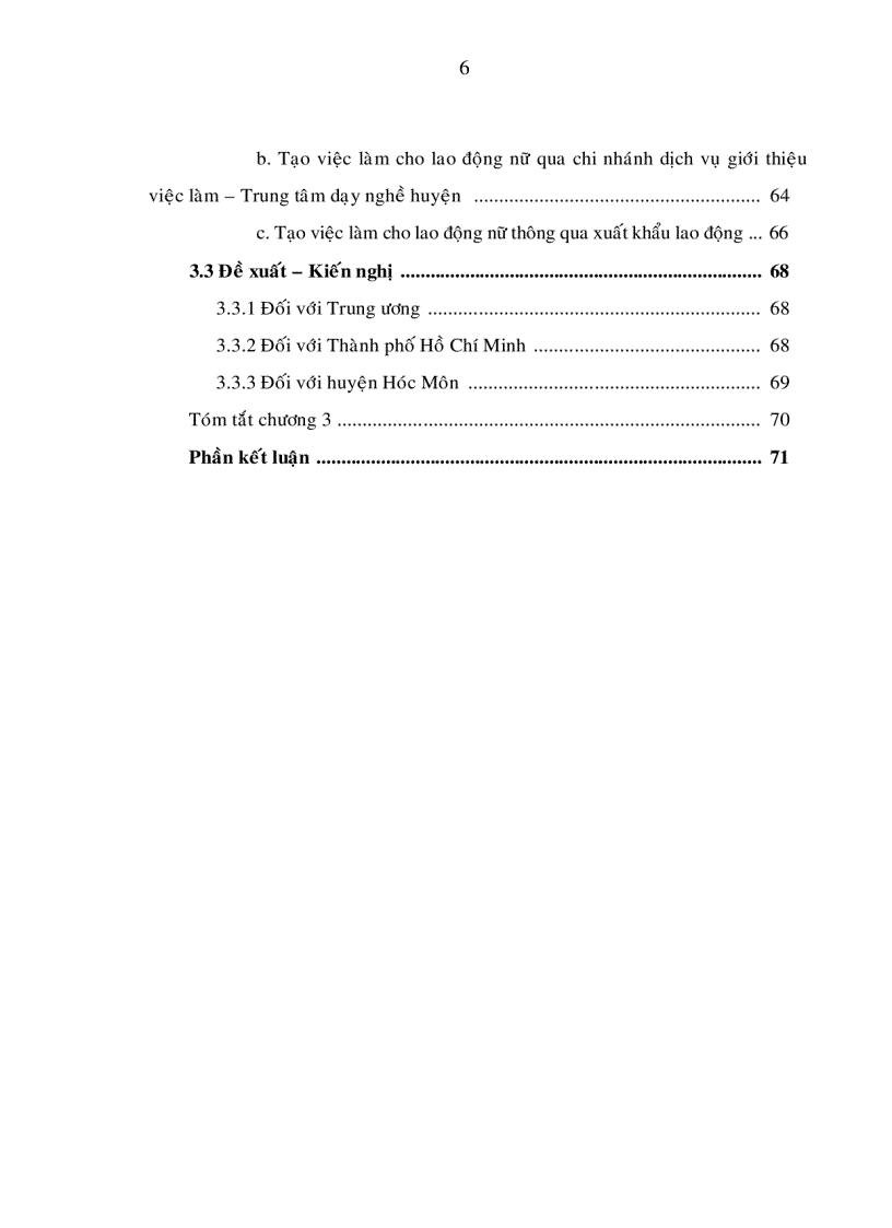 image for page Giải pháp nhằm nâng cao hiệu quả giải quyết việc làm cho lao động nữ trong quá trình phát triển kinh tế xã hội huyện hóc môn