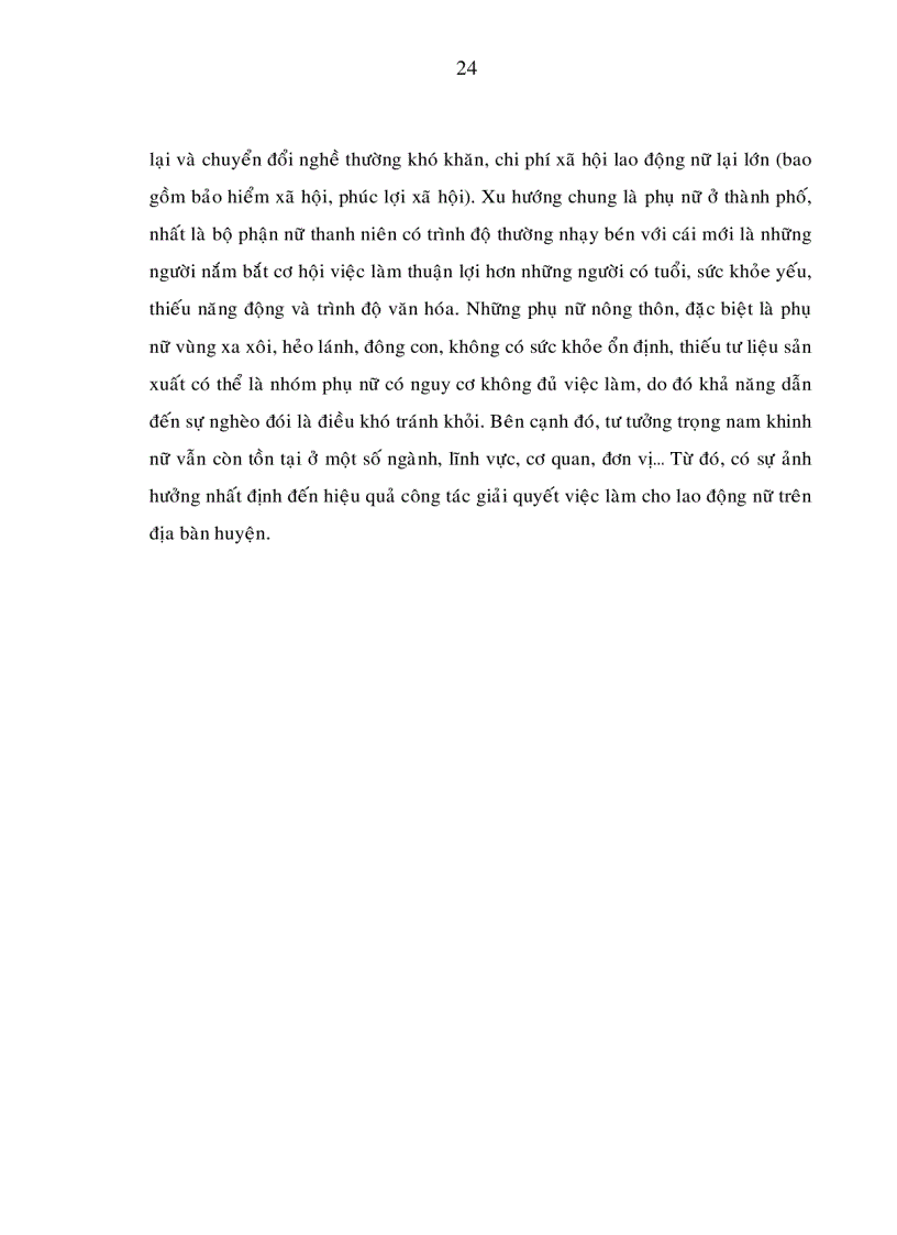 image for page Giải pháp nhằm nâng cao hiệu quả giải quyết việc làm cho lao động nữ trong quá trình phát triển kinh tế xã hội huyện hóc môn