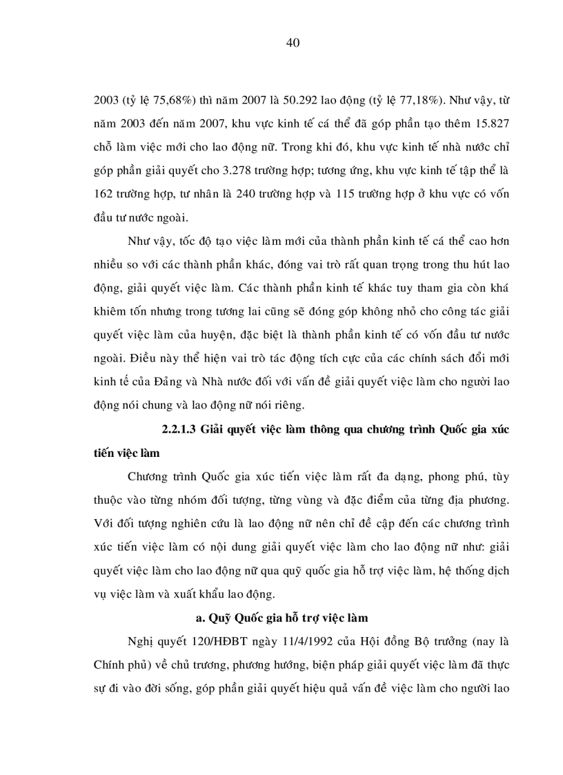 image for page Giải pháp nhằm nâng cao hiệu quả giải quyết việc làm cho lao động nữ trong quá trình phát triển kinh tế xã hội huyện hóc môn