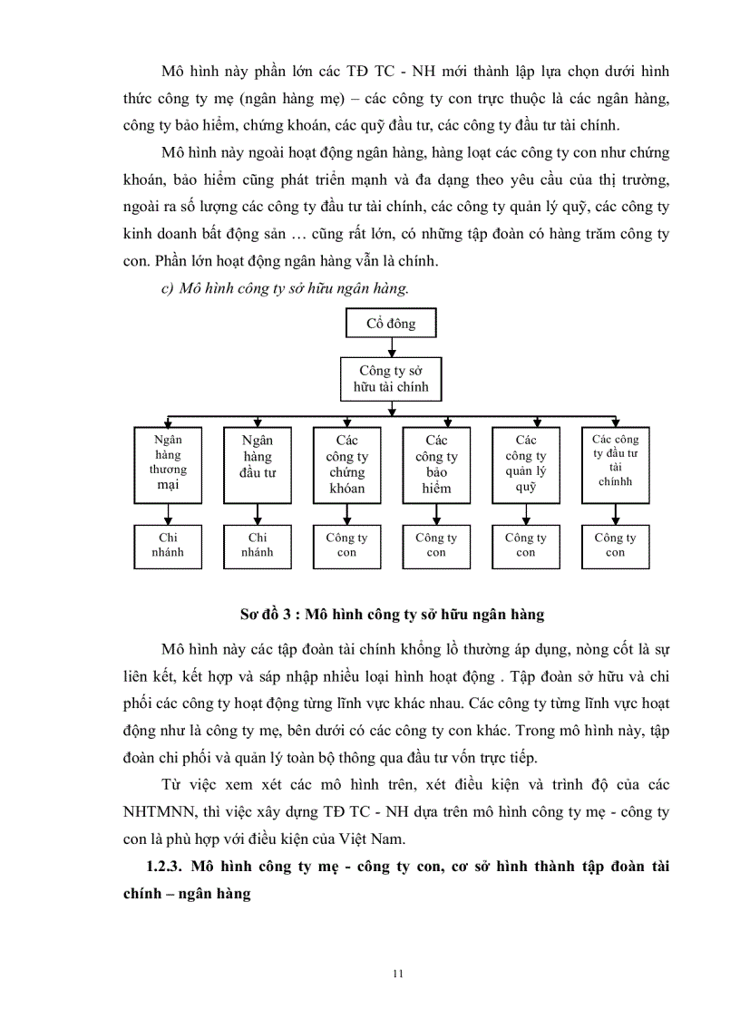 image for page Phân tích mô hình và cấu trúc của tập đoàn tài chính ngân hàng ứng dụng vào ngân hàng đầu tư và phát triển việt nam trong quá trình chuyển đổi mô hình tổ chức