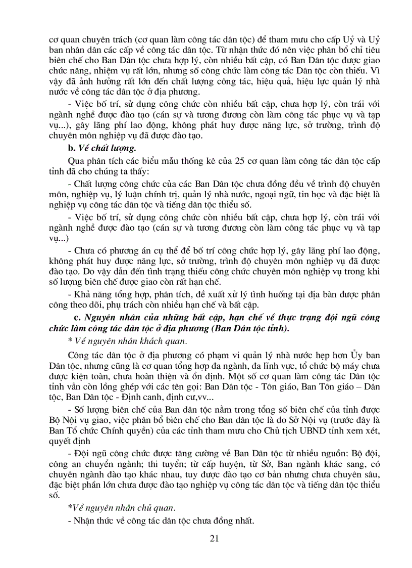 image for page Xây dựng tiêu chuẩn chức danh tiêu chuẩn nghiệp vụ các ngạch công chức thuộc các đơn vị tổ chức làm công tác dân tộc từ trung ương đến địa phương