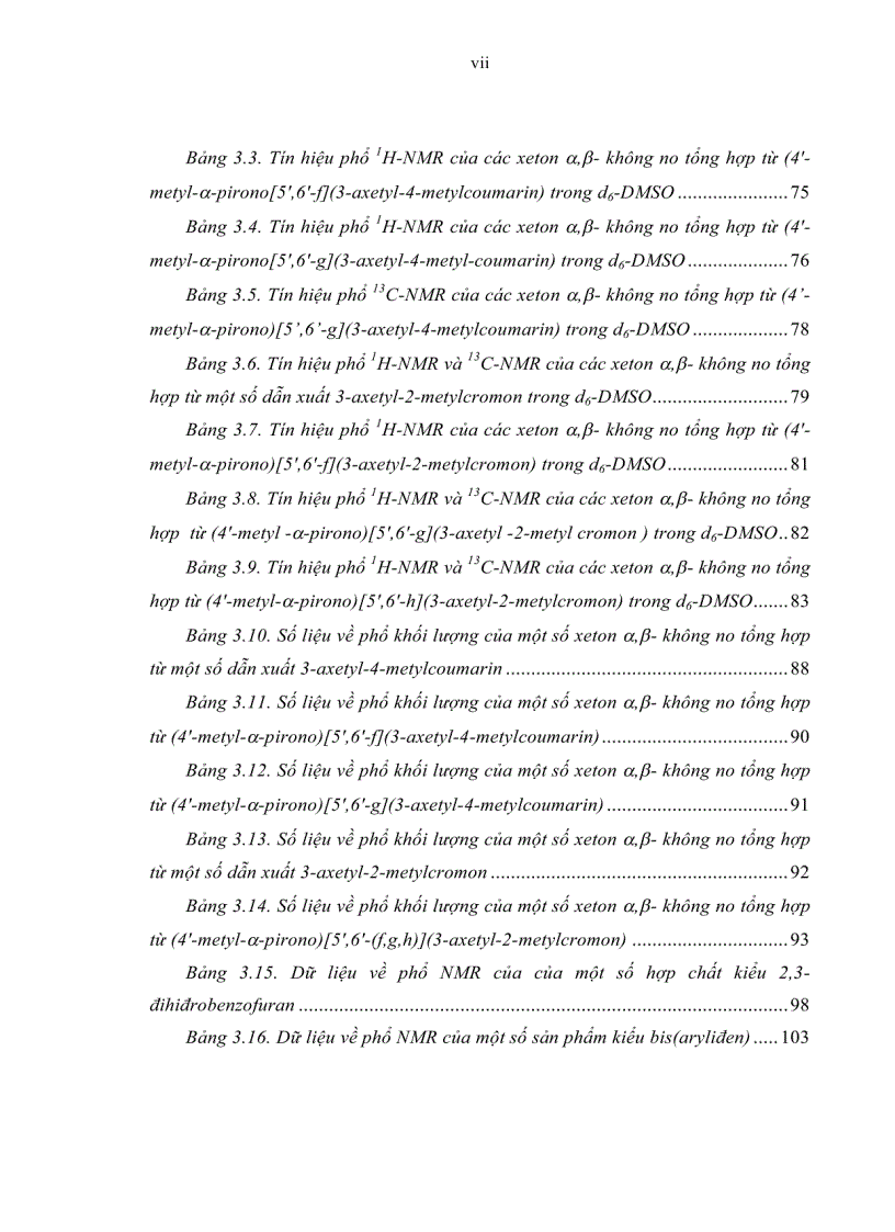 image for page Tổng hợp và chuyển hóa một số xeton α β không no chứa vòng benzopiron