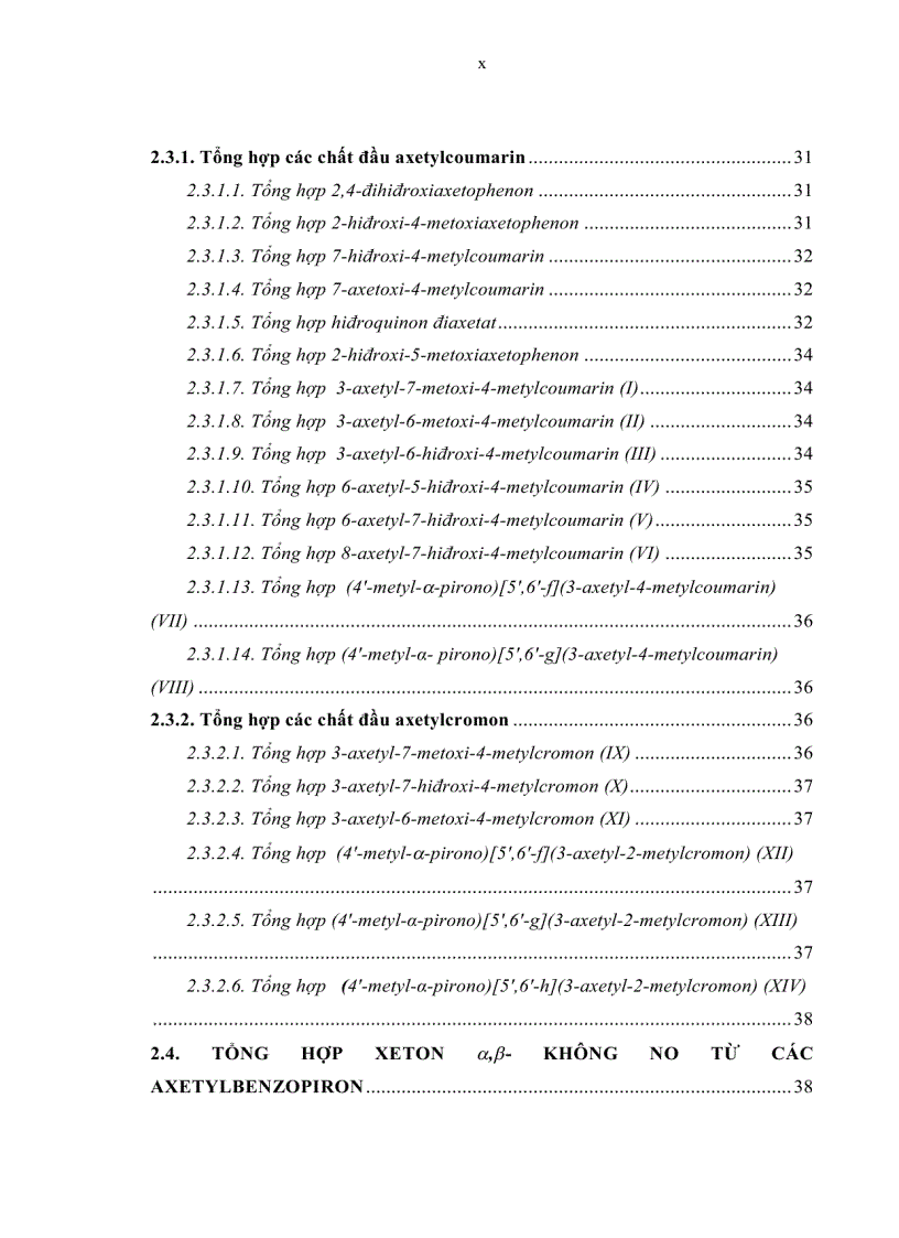 image for page Tổng hợp và chuyển hóa một số xeton α β không no chứa vòng benzopiron