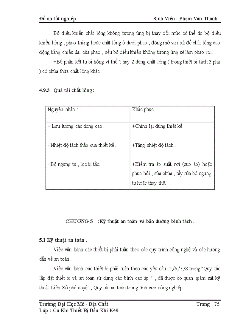 image for page Nghiên cứu Bình Tách C 1 và hệ thống điều chỉnh kiểm tra mực chất lỏng và áp suất bình tách C1 trong hệ thống thu gom