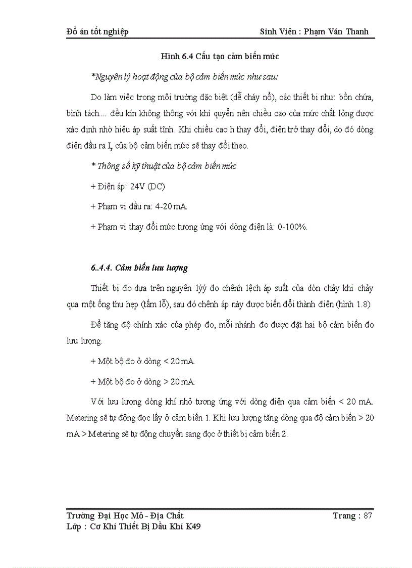 image for page Nghiên cứu Bình Tách C 1 và hệ thống điều chỉnh kiểm tra mực chất lỏng và áp suất bình tách C1 trong hệ thống thu gom