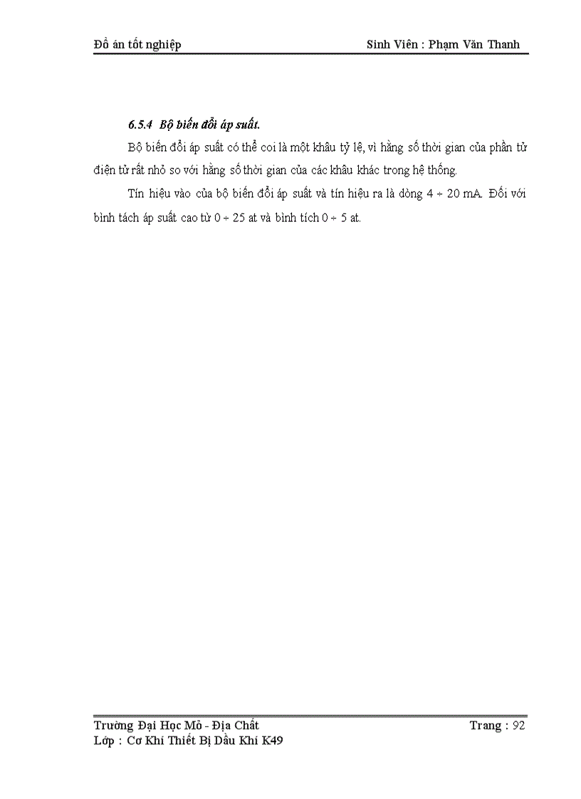 image for page Nghiên cứu Bình Tách C 1 và hệ thống điều chỉnh kiểm tra mực chất lỏng và áp suất bình tách C1 trong hệ thống thu gom