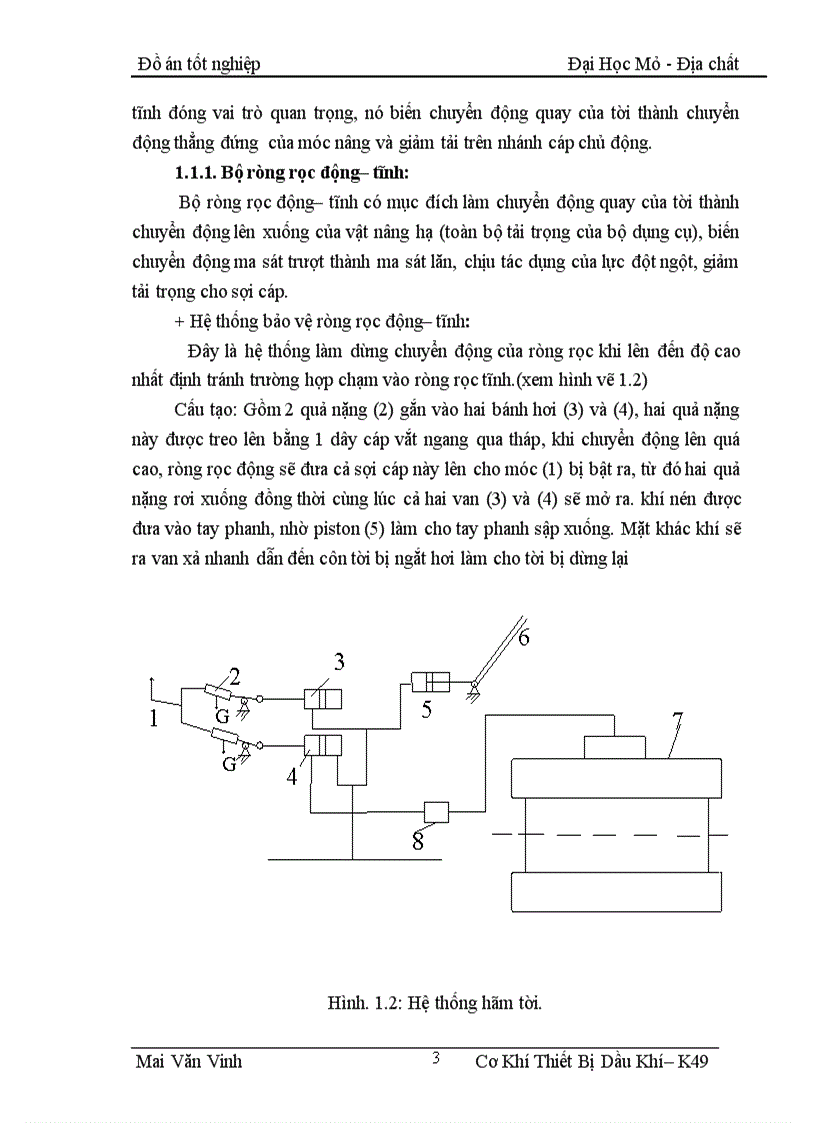 image for page Nguyên lý hoạt động cấu tạo một số dạng hỏng hóc và vận hành bộ tời khoan LBU 1200 Chuyên đề Nghiên cứu bộ hãm tời phụ