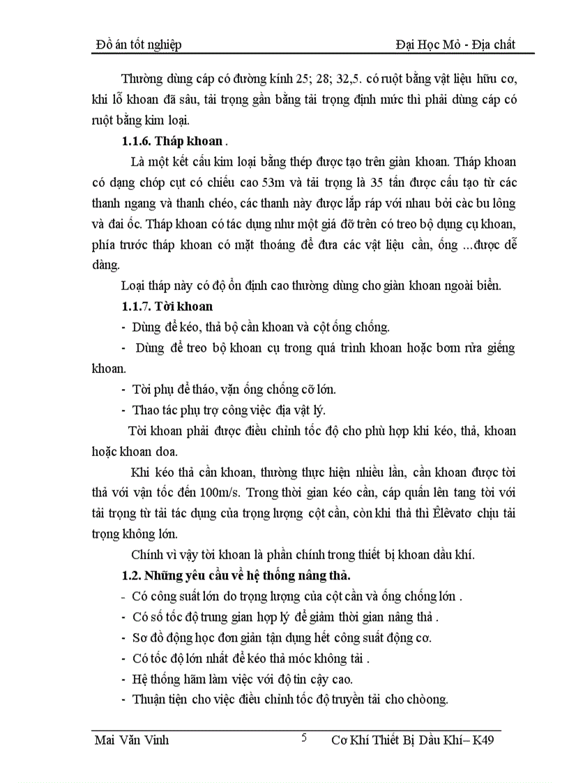 image for page Nguyên lý hoạt động cấu tạo một số dạng hỏng hóc và vận hành bộ tời khoan LBU 1200 Chuyên đề Nghiên cứu bộ hãm tời phụ