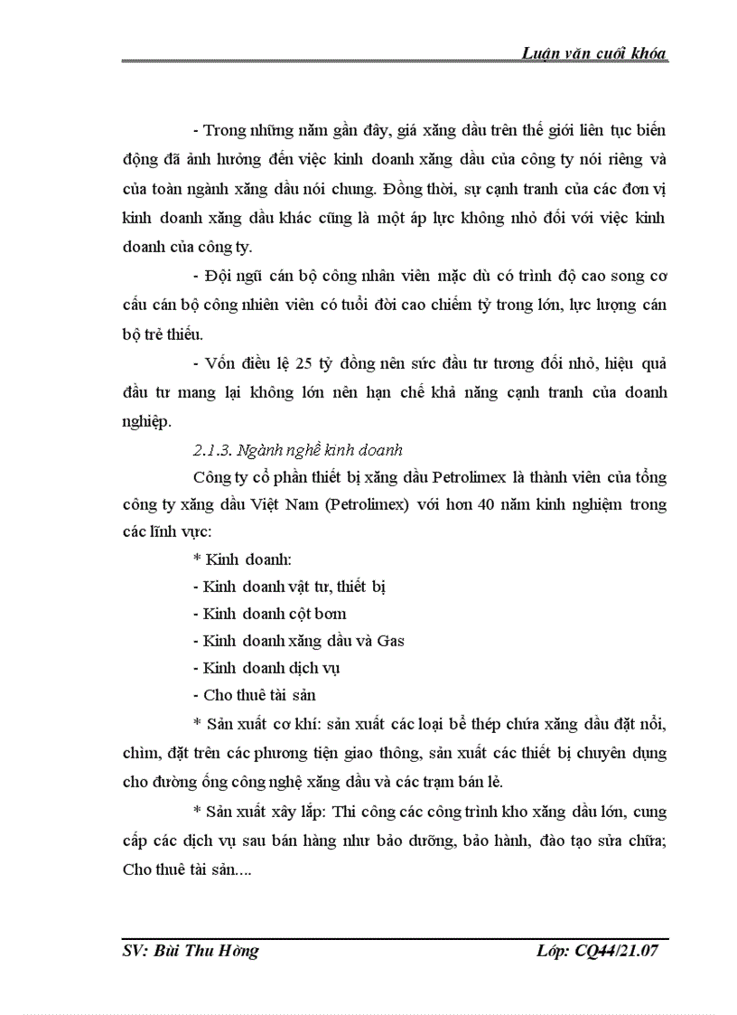 image for page Kế toán bán hàng và xác định kết quả kinh doanh tại công ty cổ phần thiết bị xăng dầu Petrolimex