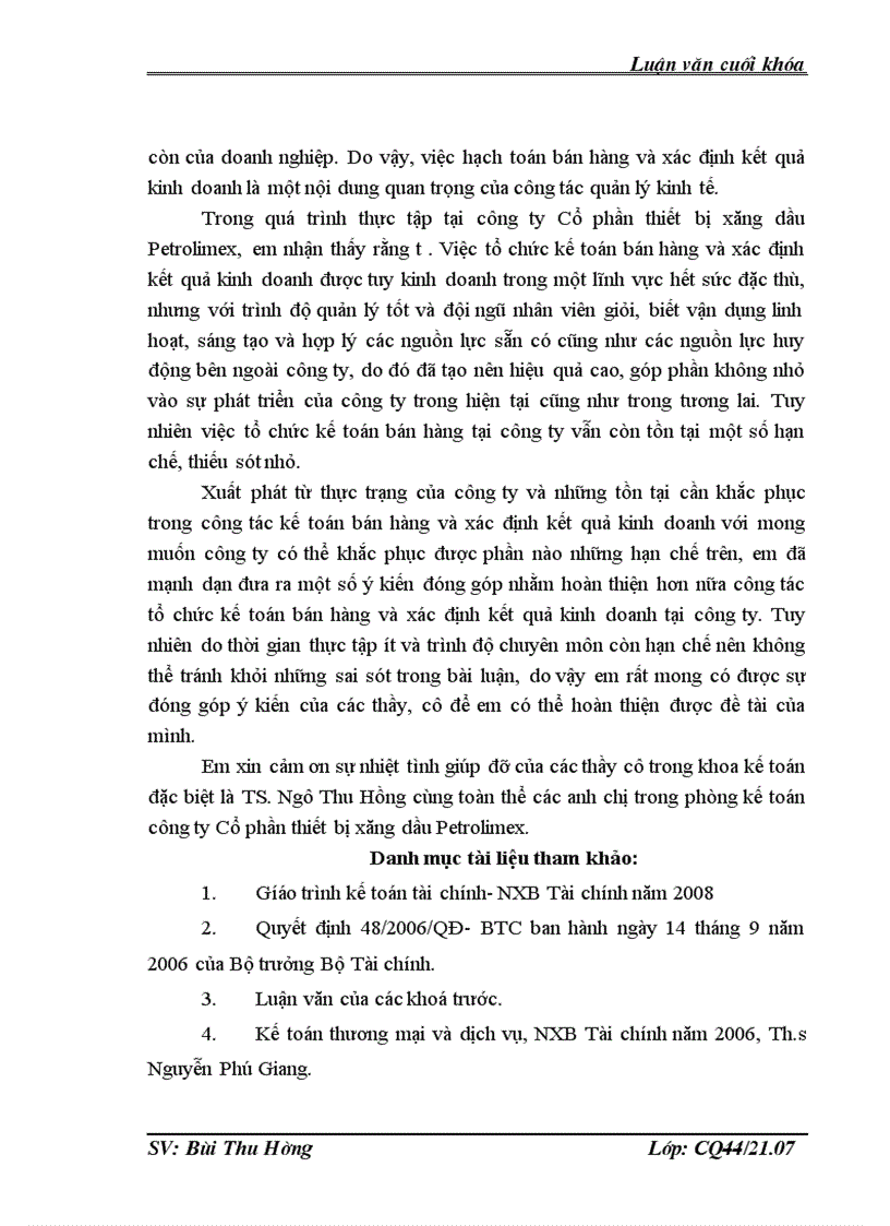 image for page Kế toán bán hàng và xác định kết quả kinh doanh tại công ty cổ phần thiết bị xăng dầu Petrolimex