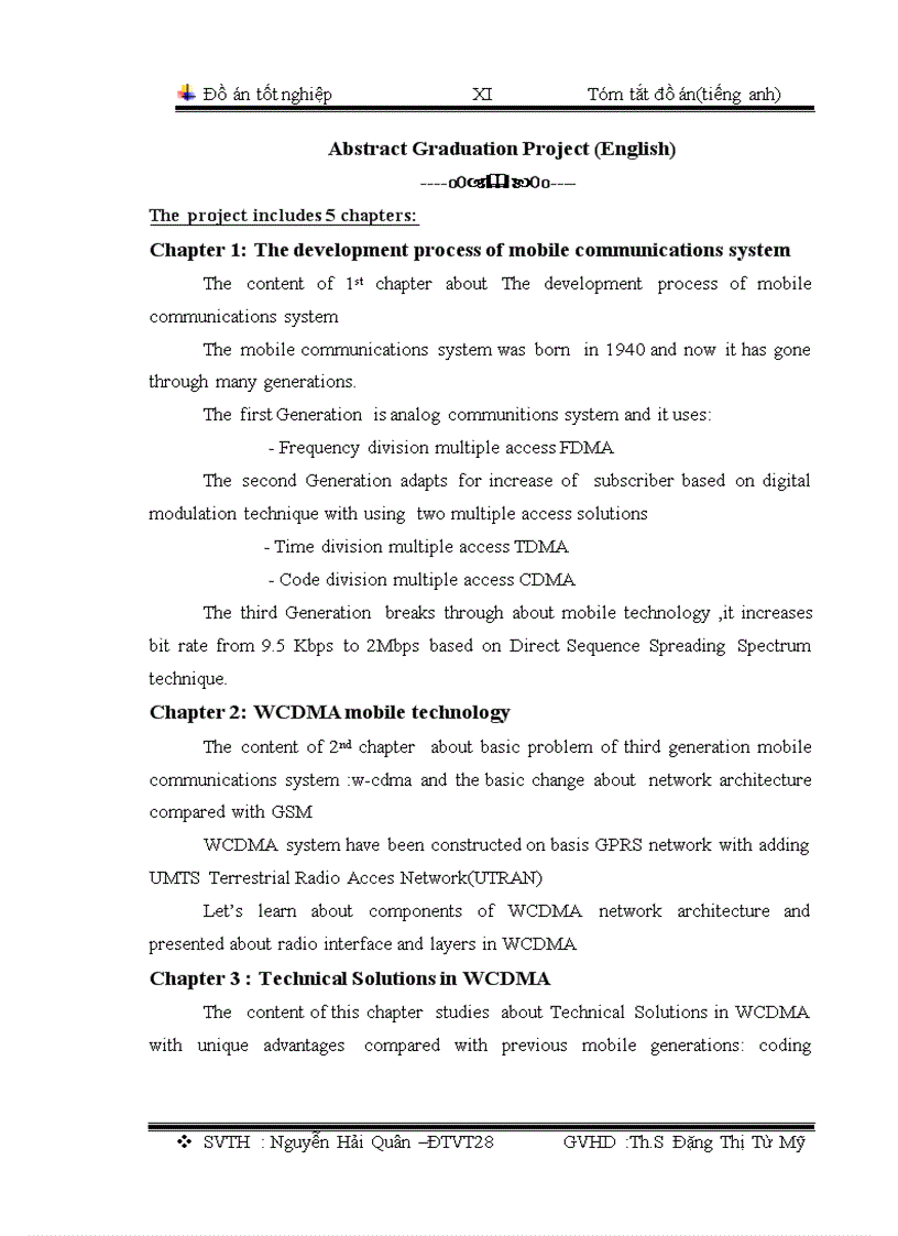 image for page Các giải pháp kỹ thuật sử dụng trong WCDMA HSDPA mô phỏng
