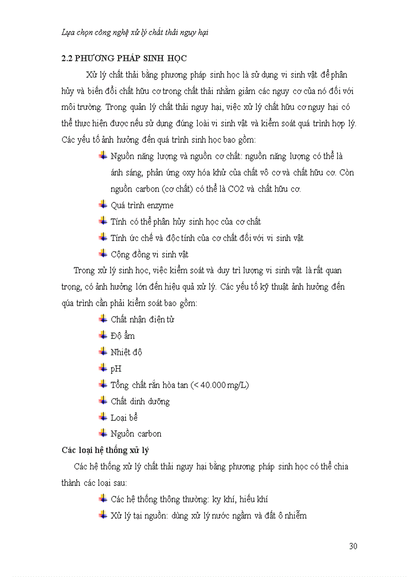 image for page Nghiên cứu lựa chọn công nghệ xử lý chất thải nguy hại