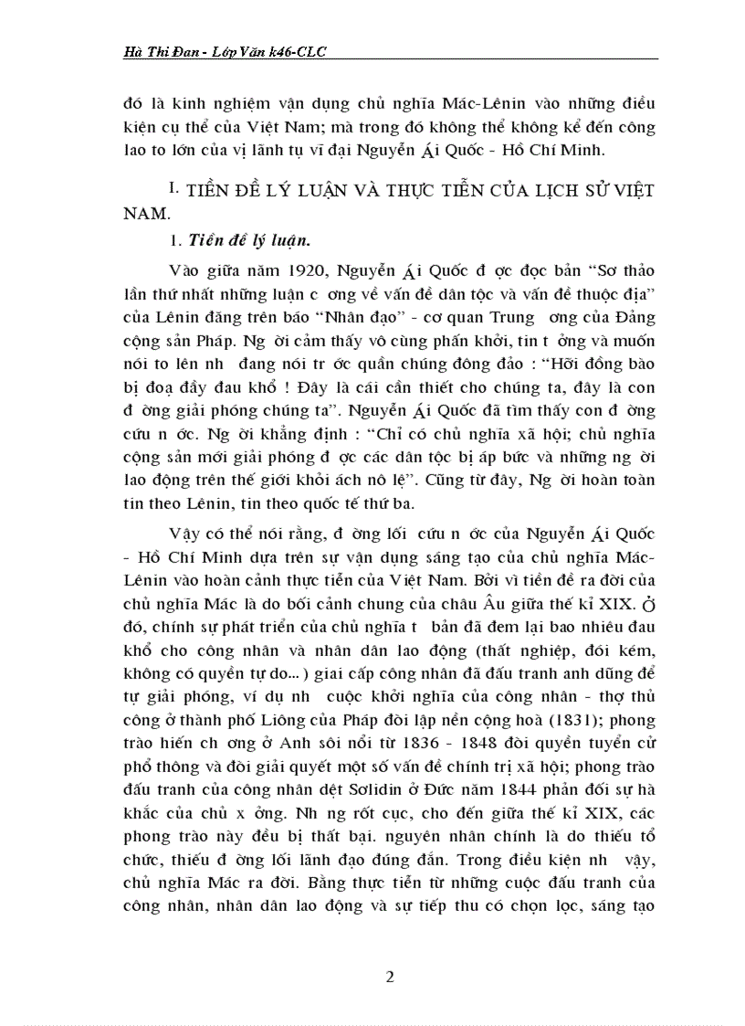 image for page Giải quyết vấn đề dân tộc dân chủ trong các cương lĩnh cách mạng của đảng ta